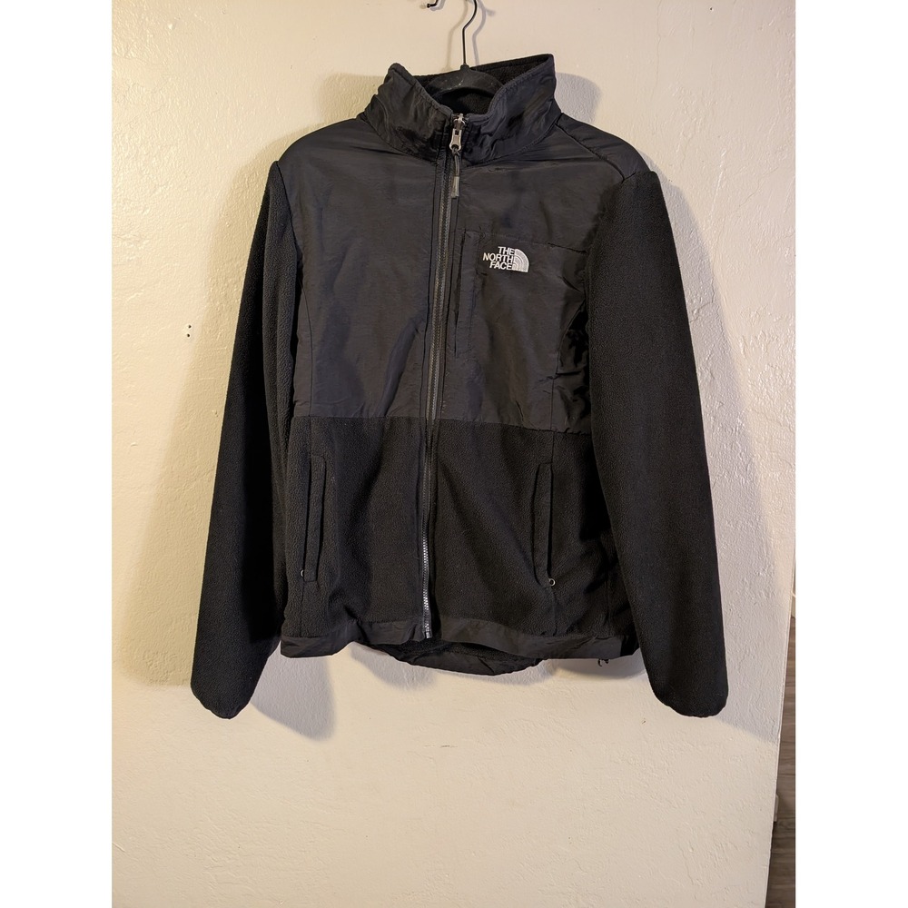 The North Face Women's Large Polartec Fleece Jacket Black Full Zip Vintage